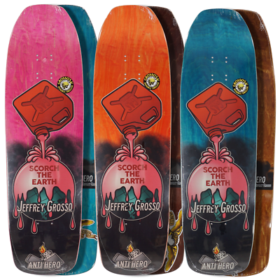 新品希少ANTIHERO JEFF GROSSO SCORCHTHEEARTH Anti-Hero Scorch the Earth Jeff Grosso 9.25