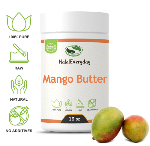 Mangobutter roh 1 lb. - 100% Pure Natural Organic Unraffined Body Skin Hair Jar - Bild 1 von 5