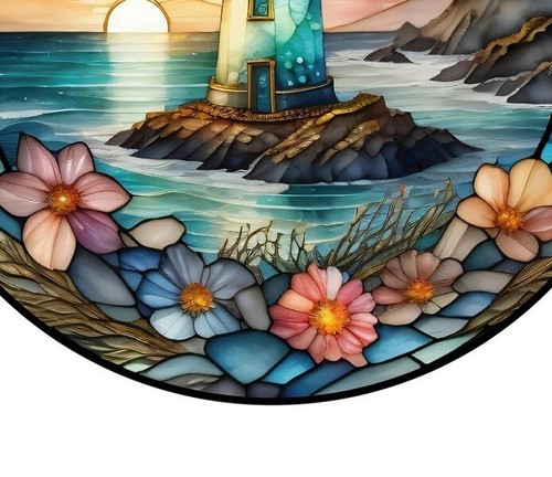 3D Lighthouse Art Stained Window Hanging Suncatcher For Window Decor Sun Catcher - Picture 23 of 24
