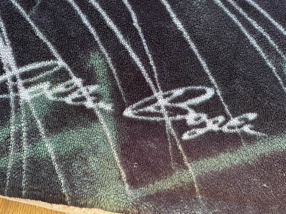 White Tiger Bamboo Plush Blanket Tapestry-Look Signed Collin Bogle 61x46 Art Cat - Image 3 of 4