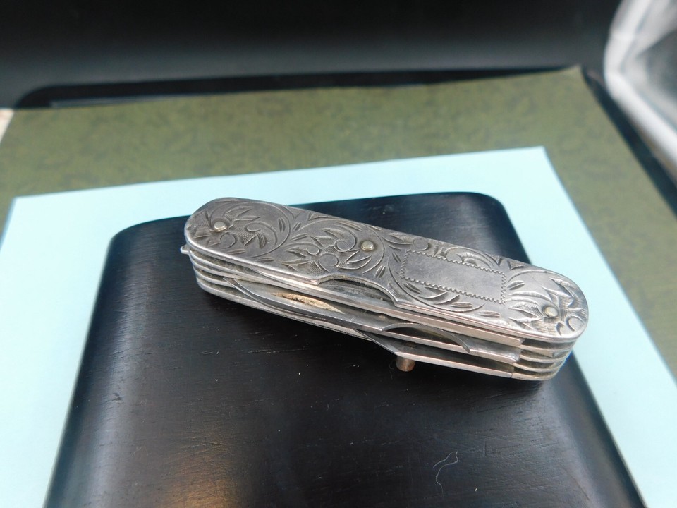 Antique Victorian Sterling CASE Silver Fruit Knife eBay