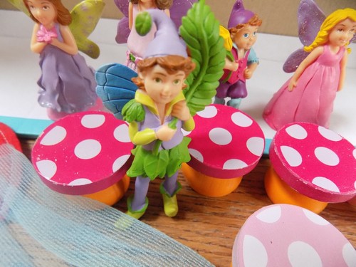 ELC Wonderland Magical Garden Rare Fairy Playset With Fairies & Toadstools VGC - Picture 6 of 9