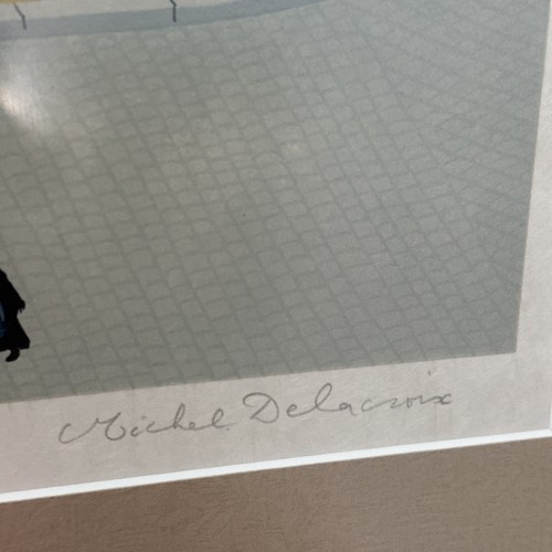 Michel Delacroix Le Metro signiert, mattiert & 28”L x 31,5”B gerahmt - 115/150 - Bild 11 von 17