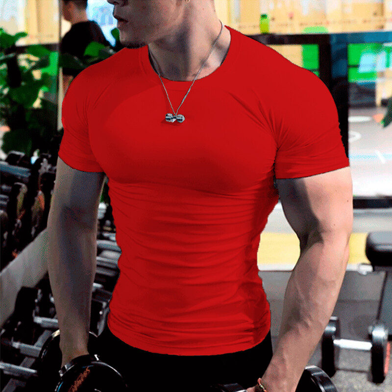 【SCENERITY】Muscle fit planning short sleeve t-shirt [1+1] Mens Slim Fit T Shirt Muscle Fit Gym Top Designer Short