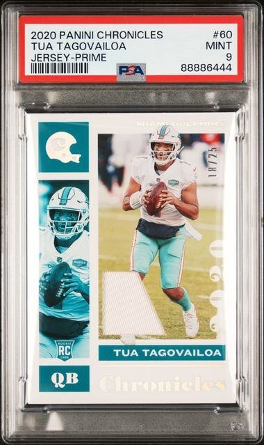 Tua Tagovailoa Panini Chronicles #60 Jersey-Prime