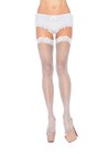 Leg Avenue White Lace Stockings & Thigh-Highs for Women
