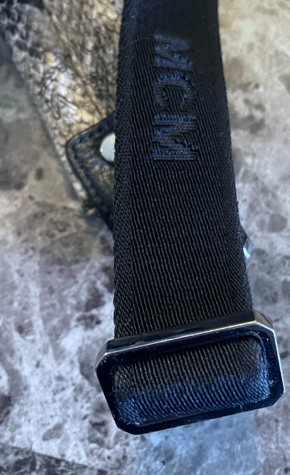 MCM GRAY PYTHON SNAKE BLACK DIAMOND PRINT MONOGRA… - image 17