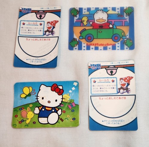 90s Sanrio Holographic Foil Prism Sticker Cards And Plastic Trading Card - Picture 2 of 2