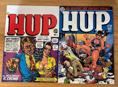 HUP #1 & #2 R Crumb comics Devil Girl