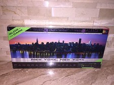 NEW YORK NEW YORK GLOW IN THE DARK PANORAMIC JIGSAW PUZZLE 765 PCS