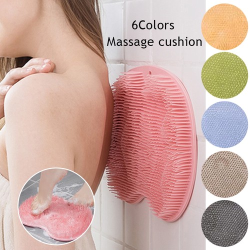 Spazzola massaggiatore spazzola schiena corpo doccia silicone tappetino pulizia bagno - Foto 3 di 19
