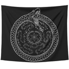 Hecate Wheel Tapestry Wall Hanging Witchcraft Hekate Ouroboros Gift (59" x 51")