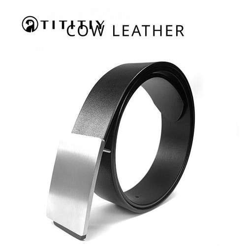 Pure Titanium Ultra Light Anti Allergic Buckle Layer Cowhide Simple and Casual - Picture 4 of 7