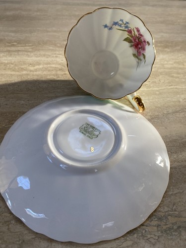 Shelley Two Piece Tea Set Cup and Saucer Mint Green Beautiful Numbered Rare - Picture 7 of 12