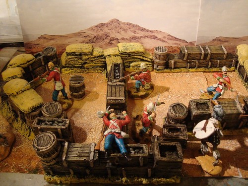 sandbags Resin 1.32 T7 Rourke drift Zulu War scenery Dioramas 11x sets - Picture 6 of 16