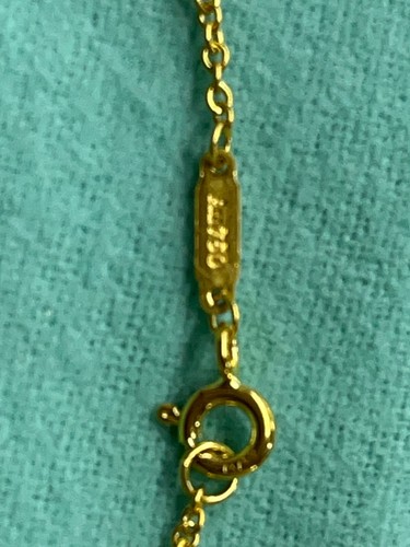 Tiffany & Co. 18K Yellow Gold Tiffany knot Pendant Necklace 15-17" - Bild 7 von 8