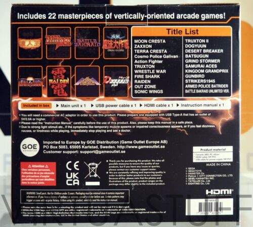 SEGA ASTRO CITY MINI V, CONSOLE, EURO MARKET, ARCADE, RAIDEN, TATSUJIN, STRIKERS - Picture 3 of 6