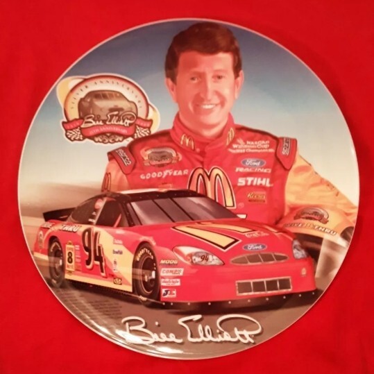 Bill Elliott,New,2000,PlasticCollector Plate,McDonalds #94 Ford,25th Year Racing