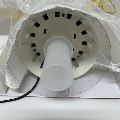 Kurt Adler 15" Animato Fibra Ottica Angelo Albero Topper Tavolo Avorio Oro Nuovo - Foto 15 di 16