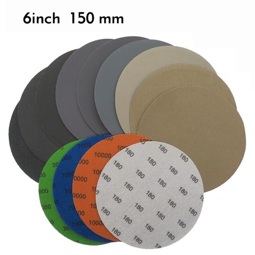 100-150mm wet and dry sanding discs Sandpaper hook and loop pad set 60-10000Grit - Picture 7 of 18