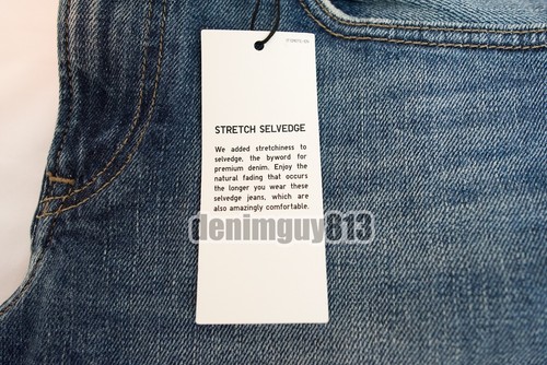 Nwt Denim Jeans 28x34 Bleu Uniqlo Selvedge Homme AxrBw1Azq