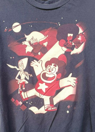 Maglietta Steven Universe Crystal Gem Flag da uomo con licenza cartone animato merce blu navy - Foto 3 di 7