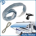 RV Awning Fabric Replacement 17 Ft Weatherproof Vinyl Canopy for Camper Trailer