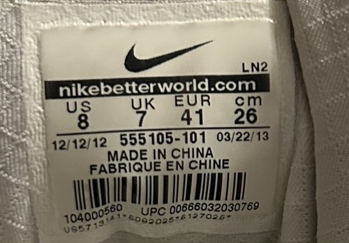 Nike Air Force Max 2013 Ultraviolett weiß lila Borkley 555105-101 Herren 8 - Bild 5 von 10