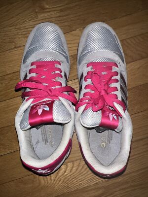 ADIDAS ORIGINALS WOMEN'S RARE ZXZ GRAY & PINK SNEAKERS SIZE 11