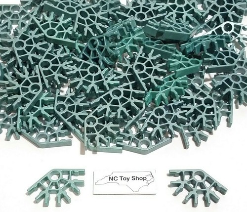 200 K'NEX Metallic Green Connectors 4 Position Standard Replacement Parts KNEX - Picture 1 of 4