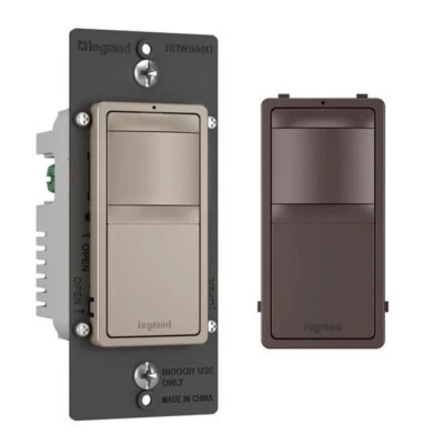 Universal Motion Sensor Legrand Radiant Includes Nickel and Dark Bronze LED 600w