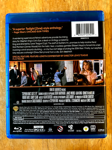 Stephen King's Cat's Eye (1985) (Blu-ray 2016 VG) Drew Barrymore, James Woods - Imagen 2 de 3