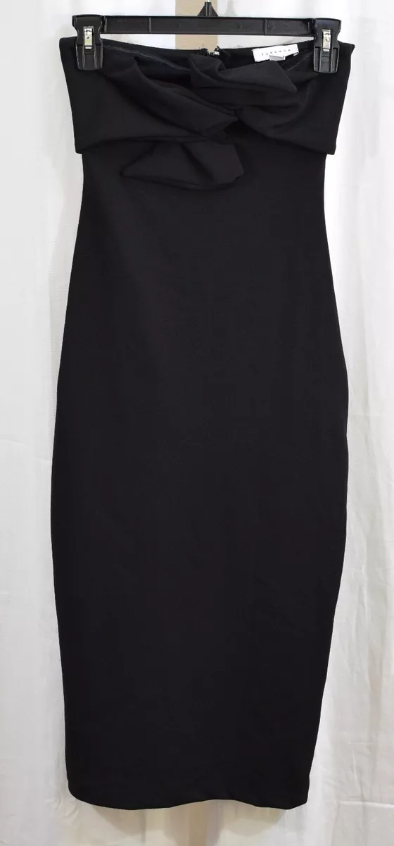 Topshop twist bow store sheath dress