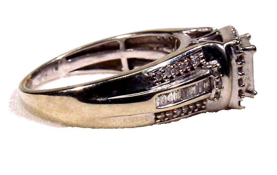 50 cts Natural Princess Diamond Engagement Wedding Ring 10K