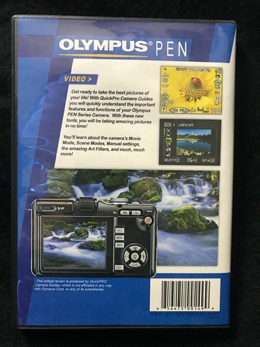 Olympus Pen Series Instructional Manual on DVD - New - QuickPro Camera Guides - Picture 2 of 2