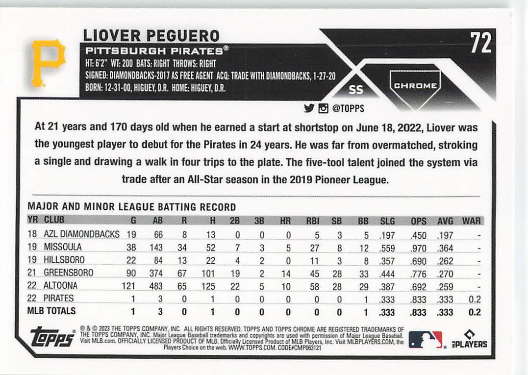 2023 Topps Chrome Base Set #1-220 - You Choose! Quantity Discount (M) - Picture 131 of 415