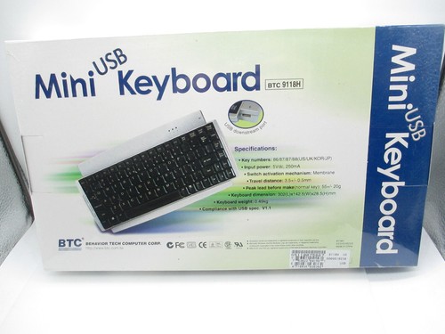BTC Mini Keyboard USB, New, OCT2224.01.011 T8 - Picture 1 of 4