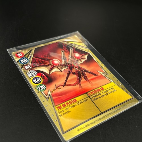 Tarjeta de puerta metálica Bakugan THE AU PLATEAU DORADA BA1015-GA-SM-GBL 15/48a IMPRESA - Imagen 8 de 8