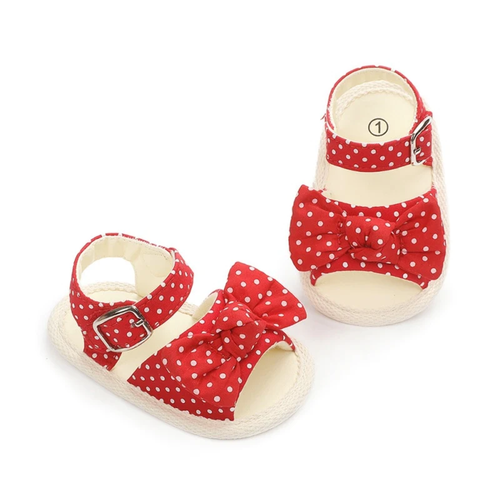 Elegant Polka Dot Baby/Toddler Princess Shoes Anti-slip Sandals - 0-18mons. and - Picture 15 of 63