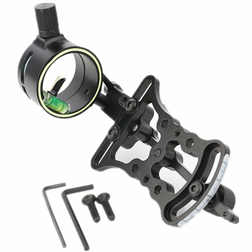 1 Pins Sight Compound Bow Archery Micro Adjustable 0.019" Optical Fiber Hunting - Picture 3 of 12
