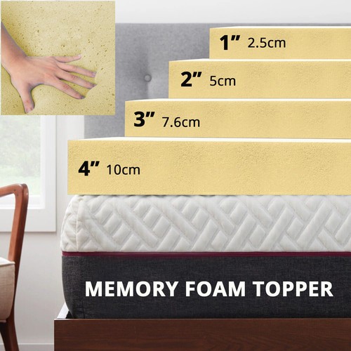 ORTHOPEDIC MEMORY FOAM MATTRESS TOPPERS ALL SIZES AND DEPTHS MEMORY FOAM PILLOW - Picture 15 of 29
