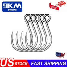 100Pcs Inline Fishing Hooks For Lures 18mm~35mm High Carbon Steel Single Hooks