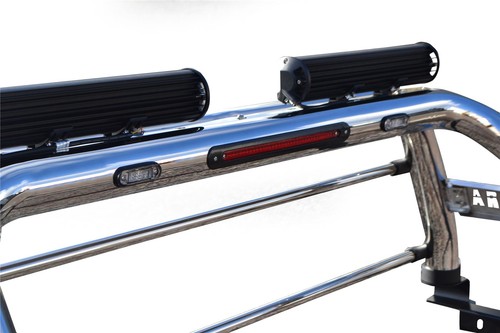 Überrollbügel + Lichtbalken x2 + LED x2 + Bremslicht x1 passend für Nissan Navara D40 05-16 - Bild 8 von 10