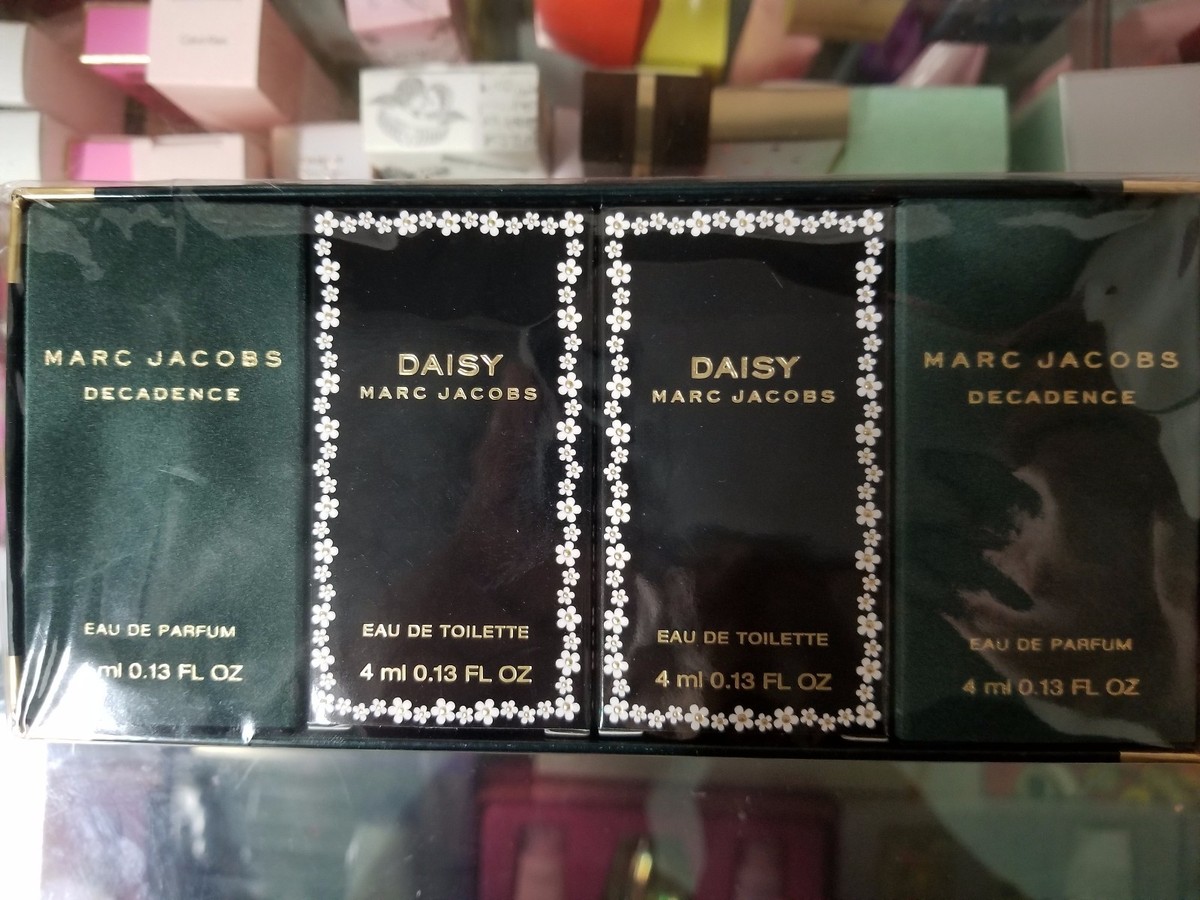 MARC JACOBS 4 Pc Mini EDP EDT Travel GIFT SET DAISY