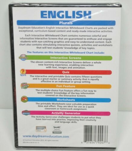 NEW Daydream Education Interactive Whiteboard Software: English - Plurals - Picture 2 of 2