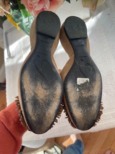 Roger Vivier fringe pilgrim flats shoe size 35.5 us 5.5 (TACO700 - Picture 4 of 6