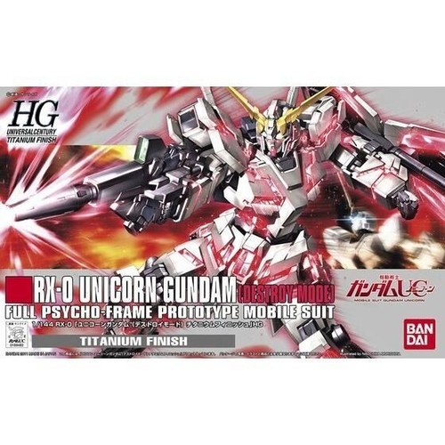 HG 1/144 RX-0 UNICORN GUNDAN (TITANIUM FINISH) Model kit P-BANDAI Limited New JP - Picture 12 of 12