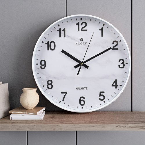 Wall Clock Illuminated / Solid Numerals Silent Clocks Wall Decor 12-13inch Clock - Picture 28 of 110