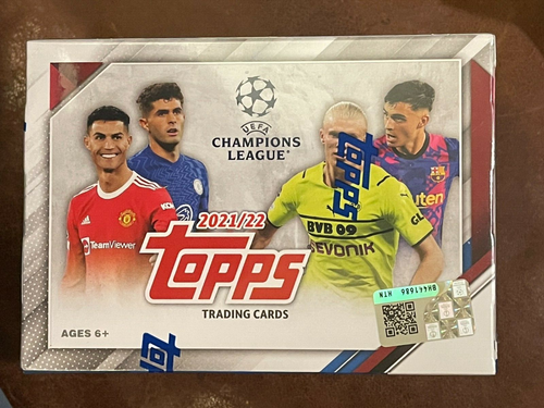 2021-22 TOPPS UEFA CHAMPIONS LEAGUE BLASTER BOX FACTORY SEALED Soccer Futbol - Picture 3 of 6