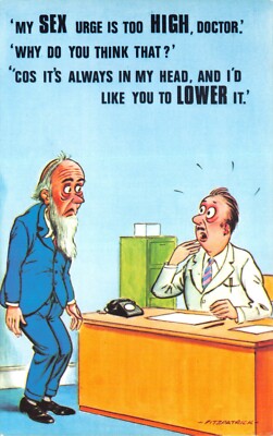 BAMFORTH BLACK TRIANGLE COMIC POSTCARD NO 968 FITZPATRICK DOC  UNUSED VERY GOOD